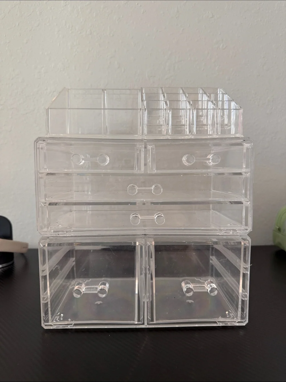 Amazon Essentials Clear Acrylic Makeup Organizer with Tiered Compartments